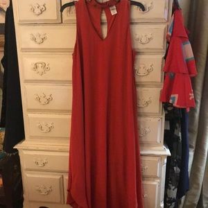 Rust/deep orange dress